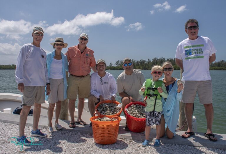 April 2018 Clam Restoration Volunteers Getting Ready To Load The Boat
