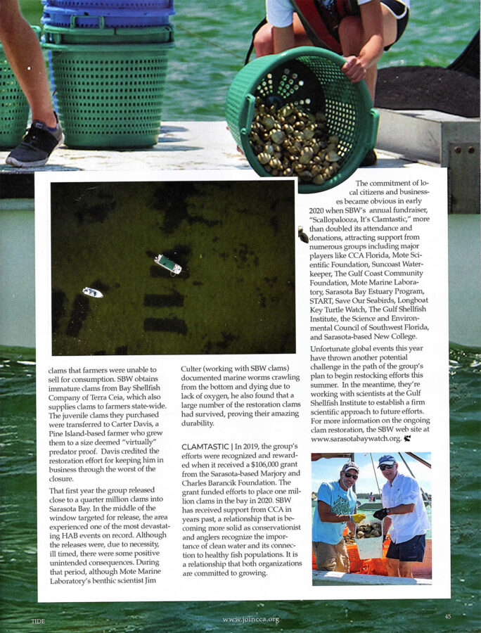 Clamming Up Article From Tide Magazing In 2020 Page 2 Of 2