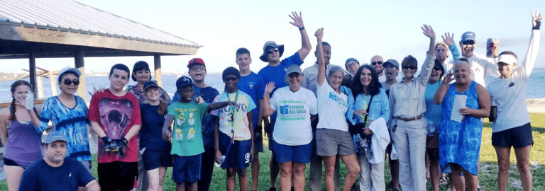 Fishing Line Removal Volunteers October 2018