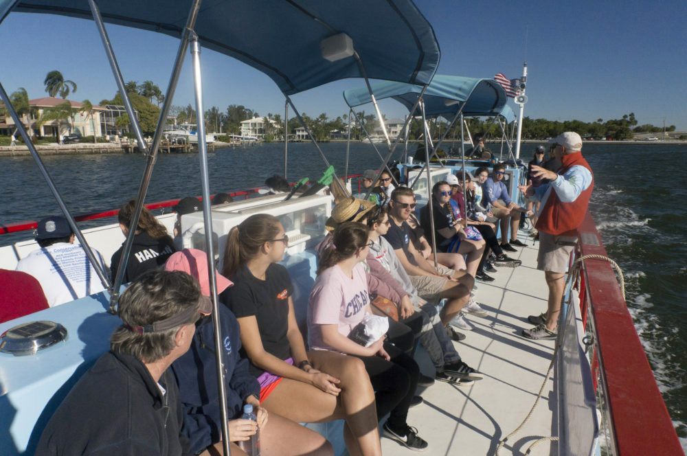 Larry Talking To High School Students On Carefree Learner (Sarasota Schools Floating Classroom) March 5th 2018