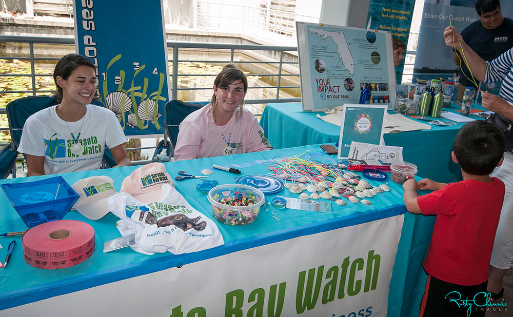 Sarasota Bay Watch Booth Manned By Teens On World Ocean Day 2016