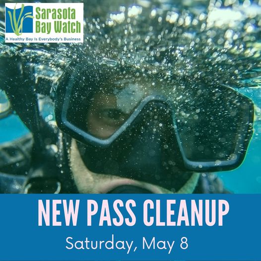 Sarasota Bay Watch News Pass Cleanup May 8 2021 Showing Close Up Of Snorkeler's Face