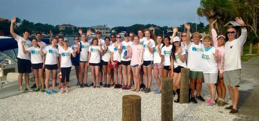 Skiers Island Cleanup Volunteers Group Photo